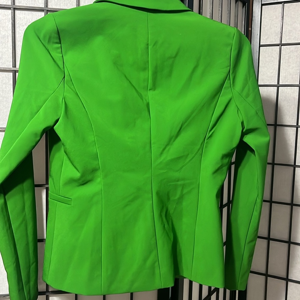 Nicole Miller Green Suit Jacket, Sz Small - Picture 5 of 7